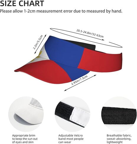 Visor Hats American Flag Sun Sports Adjustable Beach Colorful Cap& Hat Men Women Adults in Saudi Arabia