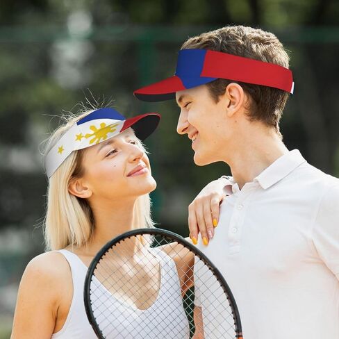 Visor Hats American Flag Sun Sports Adjustable Beach Colorful Cap& Hat Men Women Adults in Saudi Arabia