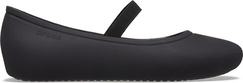 Crocs 209429-001-J3 Brooklyn Flat K Black Black in Saudi Arabia