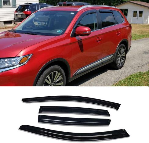 94924 External Durable Side Window Rain Guards, 4pcs Tape On Waterproof Replacement Wind Deflector, Window Visors fit for 2003-2009 Toyota 4Runner in Saudi Arabia