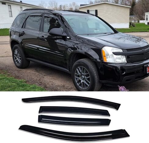 94924 External Durable Side Window Rain Guards, 4pcs Tape On Waterproof Replacement Wind Deflector, Window Visors fit for 2003-2009 Toyota 4Runner in Saudi Arabia