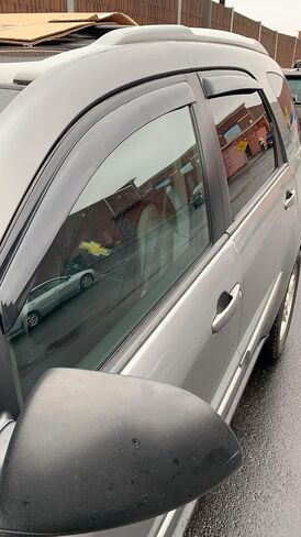 94924 External Durable Side Window Rain Guards, 4pcs Tape On Waterproof Replacement Wind Deflector, Window Visors fit for 2003-2009 Toyota 4Runner in Saudi Arabia