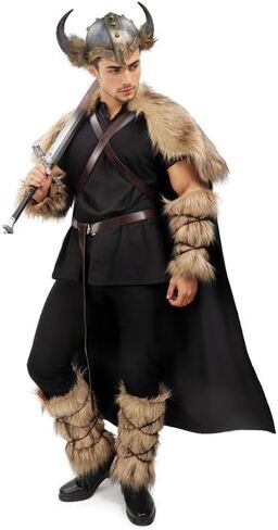 طوق PROCOS من الفرو الصناعي ذو الياقة الدافئة في العصور الوسطى، شال شتوي غامق لأزياء الحفلات in Kuwait