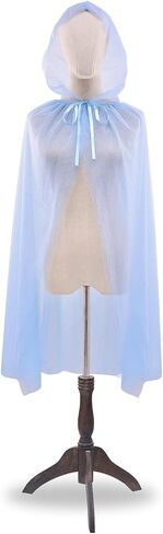 Mayplous Halloween Costume Cloak for Women Adult's Cosplay Cape Long Tulle Cape Fancy Dress Hood Dress-up for Role Play in Saudi Arabia