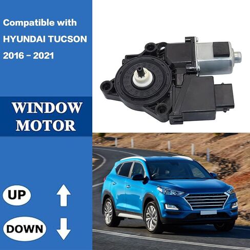 محرك نافذة كهربائي للباب الجانبي الأيسر الأمامي متوافق مع Hyundai Tucson 2016 2017 2018 2019 2020 2021 2022 استبدال 82450D3010 in Saudi Arabia