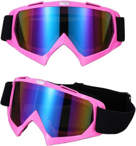 Motorcycle Goggles with Balaclava for Women Girls, Dirt Bike ATV Motocross Riding Racing Ski Goggle Safety Glasses in Saudi Arabia