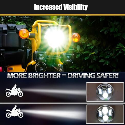 مصباح أمامي LED أسود للدراجة النارية مقاس 5.75 بوصة 5-3/4 هالة بيضاء مدخنة DRL للكشاف الهندي Dyna Wide Glide XL1200 XG750 883 48 Night Road in Saudi Arabia