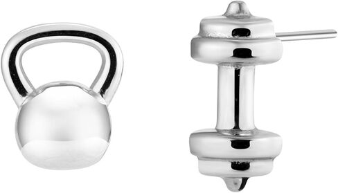 مجوهرات أقراط حلقية متدلية من الدمبل من Mismatch Gym مع أعمدة من الفضة الإسترليني عيار 925 in Kuwait