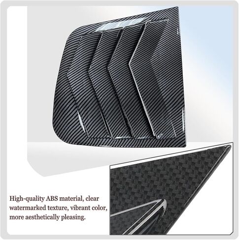 Window Louver，MUXEE 2Pcs Side Vent Window Louvers for Kia Sportage 2017 2018 2019 2020 2021 2022, ABS Print Sport Window Decorative Covers, Exterior Trim Accessories - Carbon Fiber in Kuwait