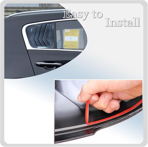 Window Louver，MUXEE 2Pcs Side Vent Window Louvers for Kia Sportage 2017 2018 2019 2020 2021 2022, ABS Print Sport Window Decorative Covers, Exterior Trim Accessories - Carbon Fiber in Kuwait