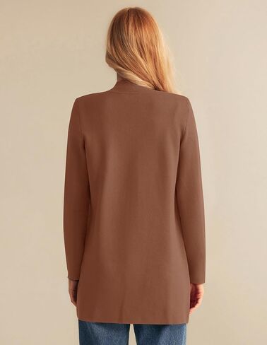 GRACE KARIN Women's 2024 Fall Long Sleeve Knit Cardigan Coat Open Front Notch Collar Sweater Blazer Coatigan Jackets in Saudi Arabia