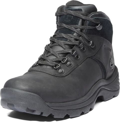 Timberland Men's Flume Mid Waterproof Hiking Boot, Black Full-Grain-NEW 2024, 10.5 Wide in Saudi Arabia