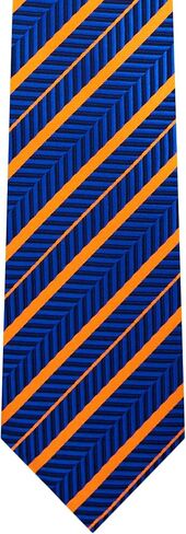 Jacob Alexander Men's Woven Chevron Stripes Pattern Regular or Slim Neck Tie in Saudi Arabia