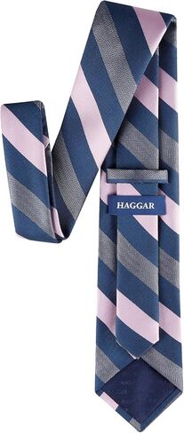 Haggar Men's Stripe Pattern Self-tie Necktie in Saudi Arabia