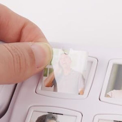 هاتف بأزرار كبيرة لكبار السن، هواتف أرضية مع زر صورة الذاكرة، هواتف أرضية للمنزل مع حجم قابل للتعديل، متصل وامض، مناسب لكبار السن، أبيض in Kuwait