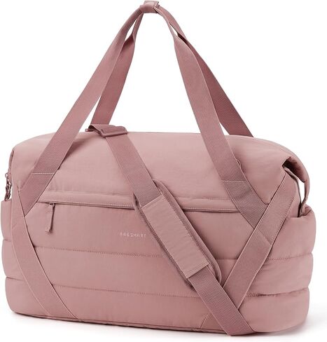BAGSMART Gym Bag for Women, Weekender Travel Bag with Trolley Sleeve, Sports Duffel Bag with Yoga Mat Holder, Gym Tote Bag for Dance Workout Sport in Saudi Arabia