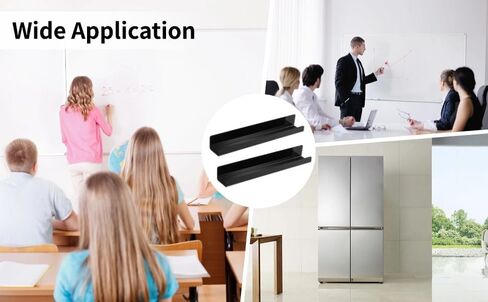 2 PCS Magnetic Book Shelves, Bookshelves for Whiteboard, Magnetic Shelf Metal Floating Book Shelves Rack for Office, Magnetic Book Display Shelf for School Classroom in Saudi Arabia