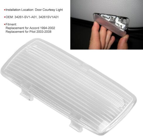 Aramox Door Courtesy Light Cover, Door Courtesy Light Lens 34261SV1A01 Repair Maintenance Replacement for Accord 1994 to 2002 in Saudi Arabia