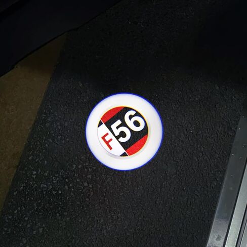 2 pcs LED Car Door Logo Lights Courtesy Projector Laser Puddle lamp Ghost Shadow Light Accessories Compatible with r55/r56/r57/r58/r59/r60/r51/f54/f56/f55/f60 (03) in Saudi Arabia