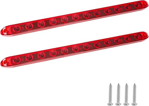 Red Trailer Light Bar, 17Inch 12 LED Trailer Brake Tail Light Stop Turn Park Brake Light Waterproof Enclosed Trailer Lights for Boat Truck RV UTV ATV in Saudi Arabia