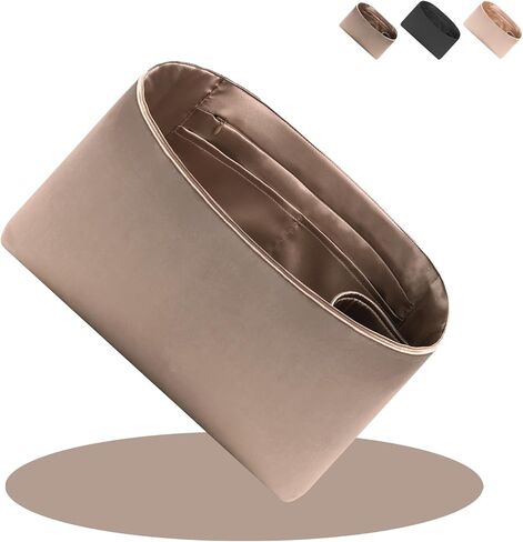 Purse Organizer Insert For Handbags, Tote Bag Organizer Insert, Silk Smooth Bag Organizer with Bottle Holder,Bag Organizer for Speedy,Neverfull,ONTHEGO,Artsy etc,4 Sizes in Saudi Arabia