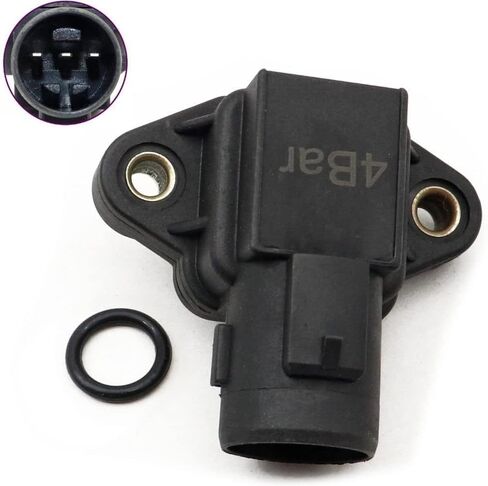 GXARTS 4 Bar Map Manifold Absolute Pressure Sensor Compatible with Honda Civic Del Sol Accord CR-V HR-V Prelude Shuttle Odyssey Turbo 1994-2002 37830-PAA-S00 AS62 37830-P05-A01 37830-P0G-S00 in Saudi Arabia