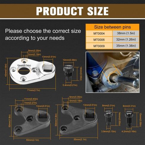 مجموعة أدوات مفتاح الربط الخارجية/الإمالة متوافقة مع Yamaha سوزوكي جونسون Evinrude Seastar #Replace MT0004 MT0006 MT0009 in Saudi Arabia