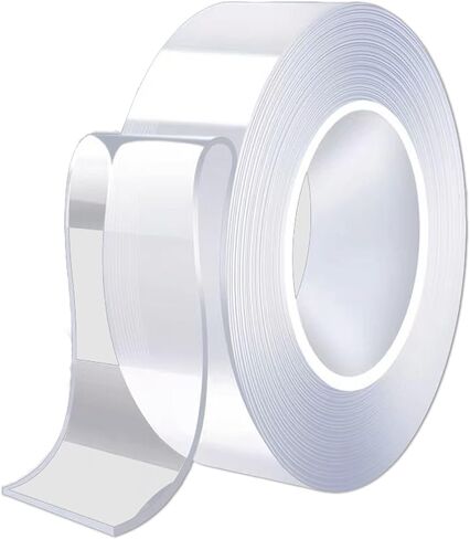 Double Sided Tape Heavy Duty Mounting Tape Waterproof Adhesive Strips Strong Elasticity Reused Multipurpose Nano Two Sided Tape Strong Adhesive for Home, Office, Car, Outdoor (9.85ft) in Saudi Arabia