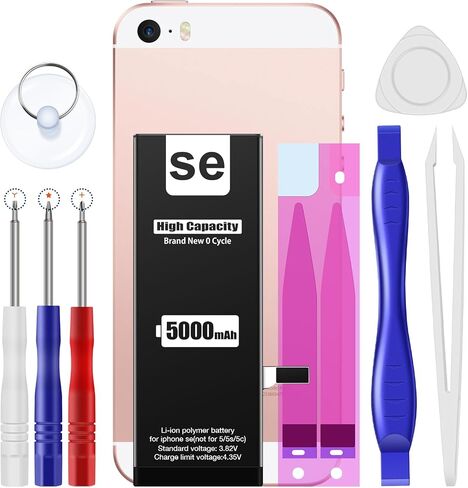 EMNT (5500mAh) Battery for iPhone 7 (2023 New Version),(Model:A1660, A1778, A1779) Replacement Battery with High Capacity for iPhone 7 with Full Remove Repair Tool Kit.22 in Saudi Arabia