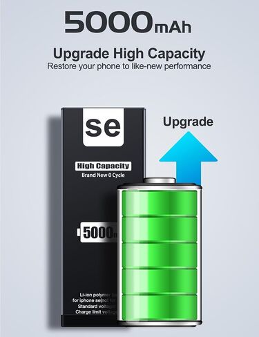 EMNT (5500mAh) Battery for iPhone 7 (2023 New Version),(Model:A1660, A1778, A1779) Replacement Battery with High Capacity for iPhone 7 with Full Remove Repair Tool Kit.22 in Saudi Arabia