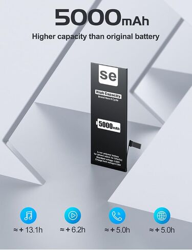 EMNT (5500mAh) Battery for iPhone 7 (2023 New Version),(Model:A1660, A1778, A1779) Replacement Battery with High Capacity for iPhone 7 with Full Remove Repair Tool Kit.22 in Saudi Arabia