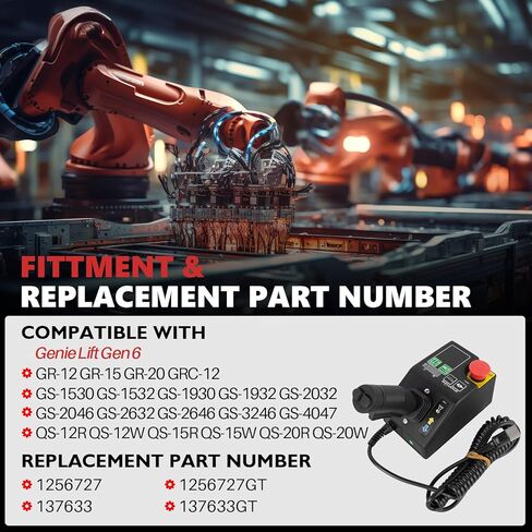 1256727 1256727GT صندوق التحكم متوافق مع Genie Lift Gen 6 GR-12 GR-15 GR-20 GRC-12 GS-1530 GS-1532 GS-1930 GS-1932 GS-2032 GS-2046 GS-2632 GS-2646 GS-3246 GS -4047 QS-12R QS-12W QS-15R in Kuwait