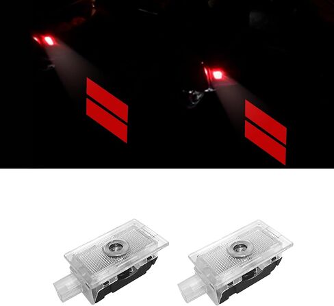 2PCS Door Lights Logo for Dodge Charger Accessories LED Ghost Shadow Welcome Puddle Projection Lamps for Dodge Charger Interior Accessories(Blue Double Stripe) in Saudi Arabia