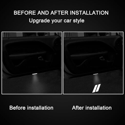2 قطعة شعار أضواء الباب لملحقات دودج تشارجر LED شبح الظل ترحيب البركة مصابيح الإسقاط لشاحن دودج الملحقات الداخلية (شريط أزرق مزدوج) in Kuwait