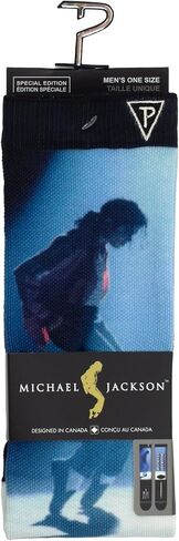 Michael Jackson Officially Licensed Dye Sublimation Crew Socks - Cushioned Novelty Socks for Men and Women in Saudi Arabia