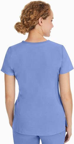 Healing Hands Scrub Set For Women with 7 Pockets, V-Neck Scrub Top 2245 and Knit Waistband Scrub Pant 9133, Ceil- XL Top/XL Pant in Saudi Arabia