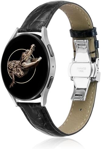 Alligator Leather Watch Band for Women Men Quick Release Bands Vintage Classic Wristbands Replacement Crocodile Strap for 18mm 19mm 20mm 21mm 22mm in Saudi Arabia
