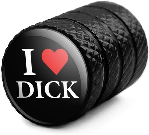 I Love Dick Heart Tire Rim Wheel Aluminum Valve Stem Caps in Saudi Arabia