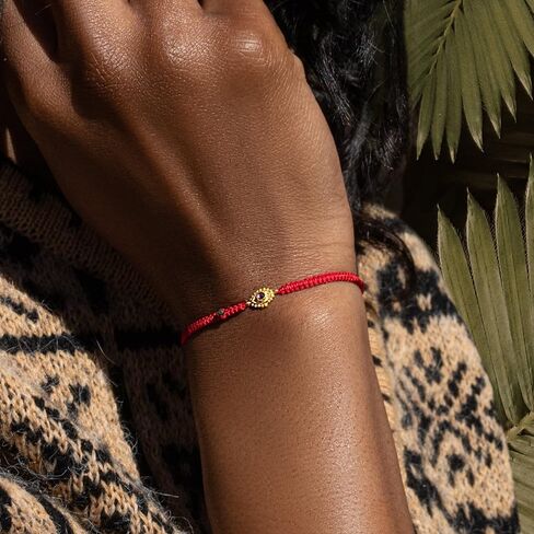 KARMA AND LUCK Powerful Protection, Red String Bracelet & Evil Eye Charm for Women with Genuine Gemstone, Size 5.5"-7.5" in Saudi Arabia
