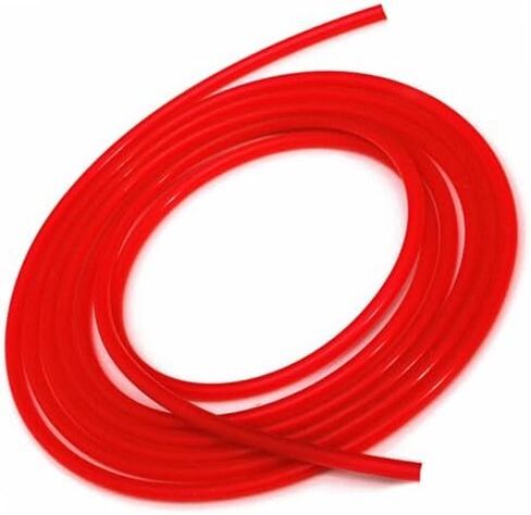 القطر الداخلي العالمي عالي الأداء بطول 5 أقدام خط خرطوم مكنسة من السيليكون (6 مم (1/4 بوصة)، أحمر) in Kuwait