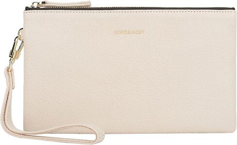 دوريس آند جاكي محفظة يد من جلد الماعز من جلد الماعز حقيبة صغيرة لطيفة مع حزام (3 أوف وايت) in Kuwait