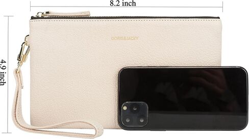 دوريس آند جاكي محفظة يد من جلد الماعز من جلد الماعز حقيبة صغيرة لطيفة مع حزام (3 أوف وايت) in Kuwait