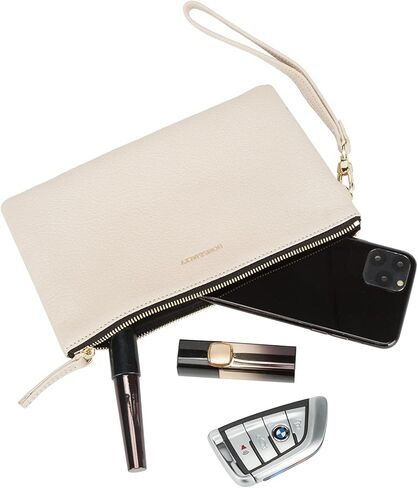 دوريس آند جاكي محفظة يد من جلد الماعز من جلد الماعز حقيبة صغيرة لطيفة مع حزام (3 أوف وايت) in Kuwait