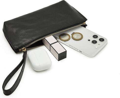 دوريس آند جاكي محفظة يد من جلد الماعز من جلد الماعز حقيبة صغيرة لطيفة مع حزام (3 أوف وايت) in Kuwait