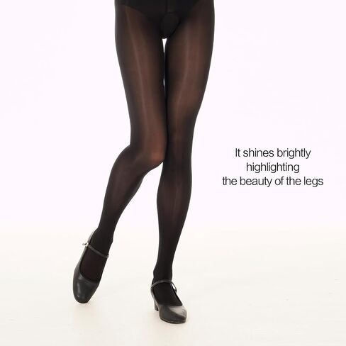 Sheer Tights for Women Open Crotch Pantyhose High Waist Shimmery Tights 2 Pairs in Saudi Arabia
