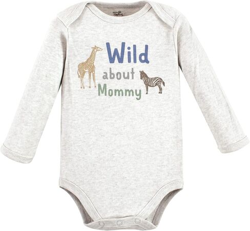 Touched by Nature baby-girls Organic Cotton Long-sleeve Bodysuits in Saudi Arabia