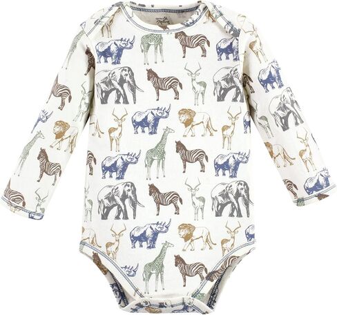Touched by Nature baby-girls Organic Cotton Long-sleeve Bodysuits in Saudi Arabia