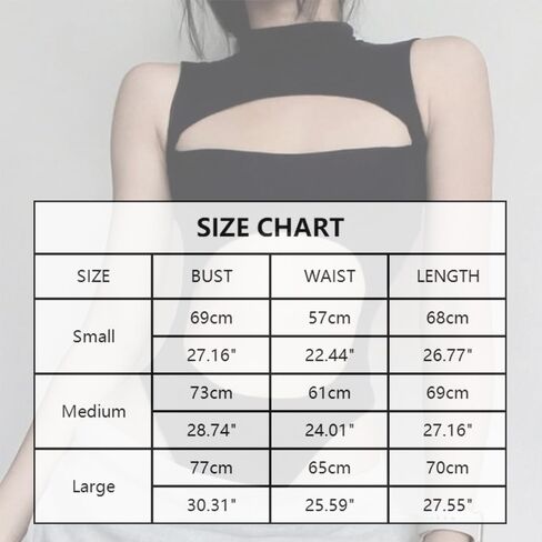 SINROYEE بدلة نسائية مثيرة مجوفة للصيف ملابس الشارع الشهير بذلة قوطية تي شيرت بأكمام قصيرة بدون أكمام in Kuwait