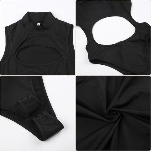 SINROYEE بدلة نسائية مثيرة مجوفة للصيف ملابس الشارع الشهير بذلة قوطية تي شيرت بأكمام قصيرة بدون أكمام in Kuwait