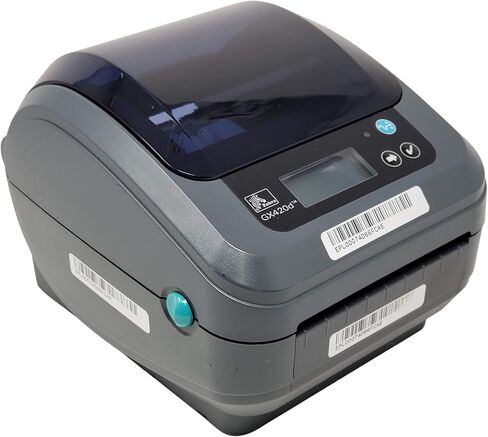 زيبرا GX420D مع شاشة عرض، طابعة باركود حرارية للملصقات، اتصال USB/إيثرنت/تسلسلي، GX42-202410-000 (متجدد) in Saudi Arabia